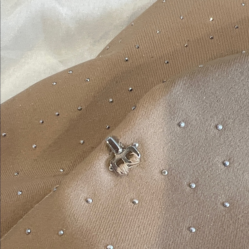 NWOT Zara Tan Women's Blazer with Subtle Studs Size XS - Picture 6 of 8